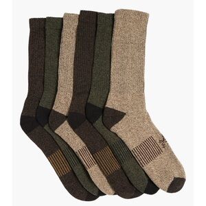 Men's 6-Pack Moisture Wicking Outdoor Crew Socks Gift set